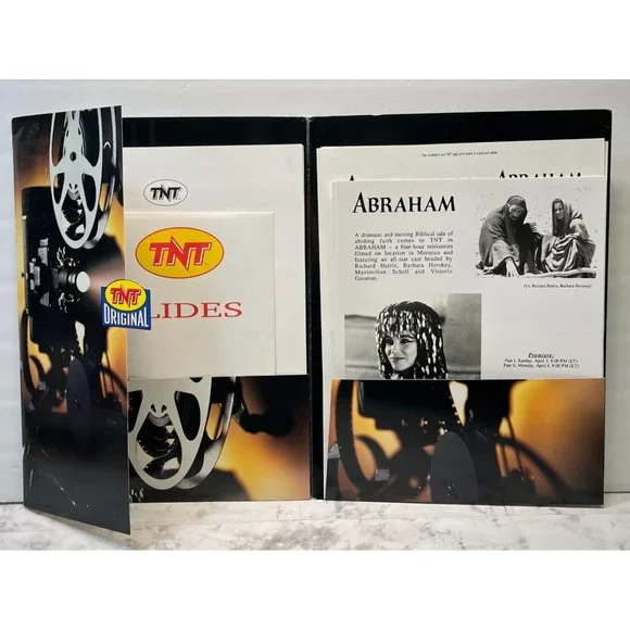 TNT Movie Press Kit Abraham 1993 Richard Harris Barbara Hershey Miniseries